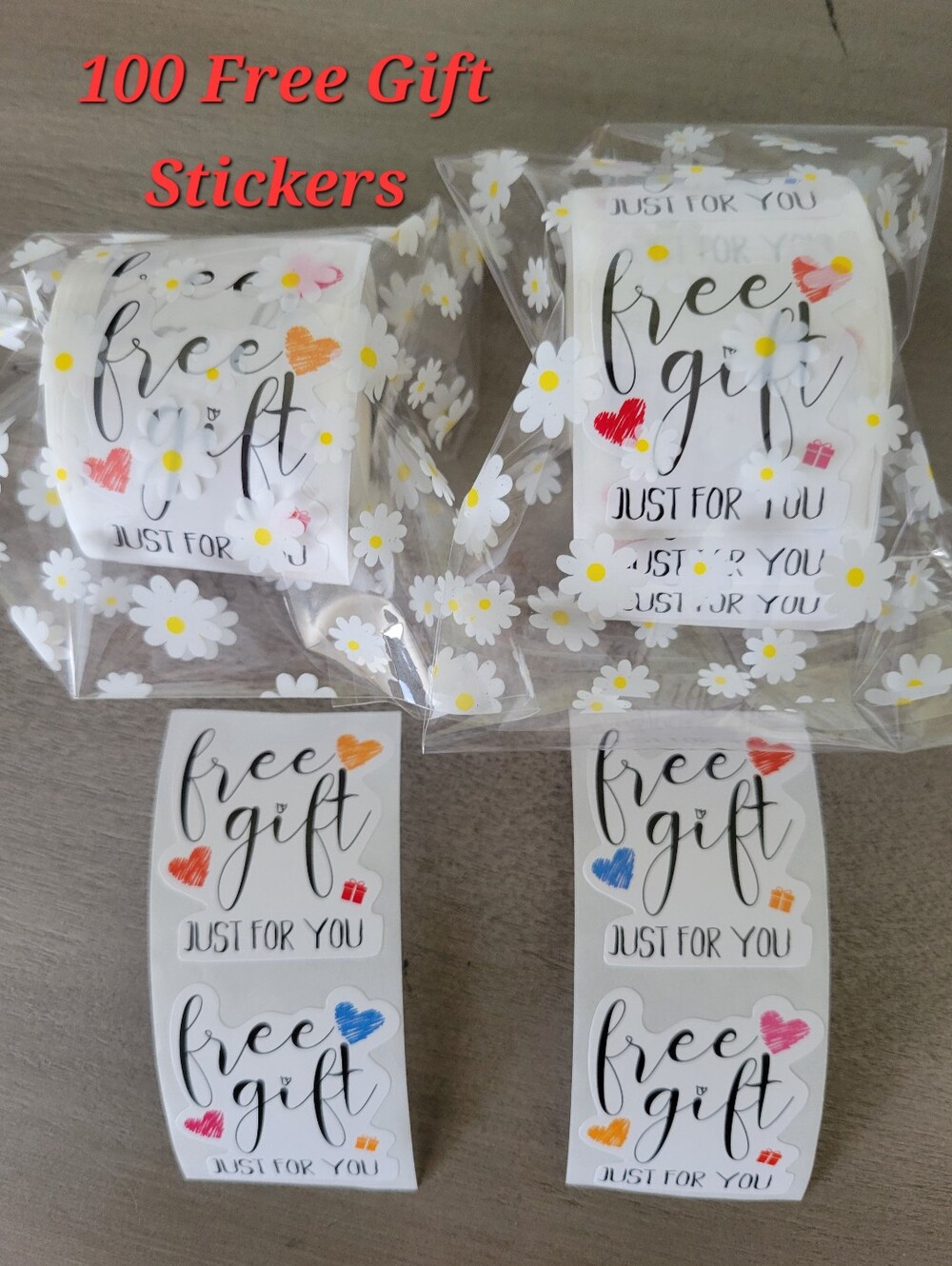 🌟 BUY IT NOW Free Gift Stickers Roll of 100